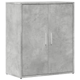 Concrete gray sideboard 60x31x70 cm engineered wood