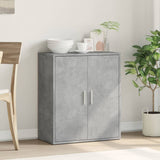 Concrete gray sideboard 60x31x70 cm engineered wood