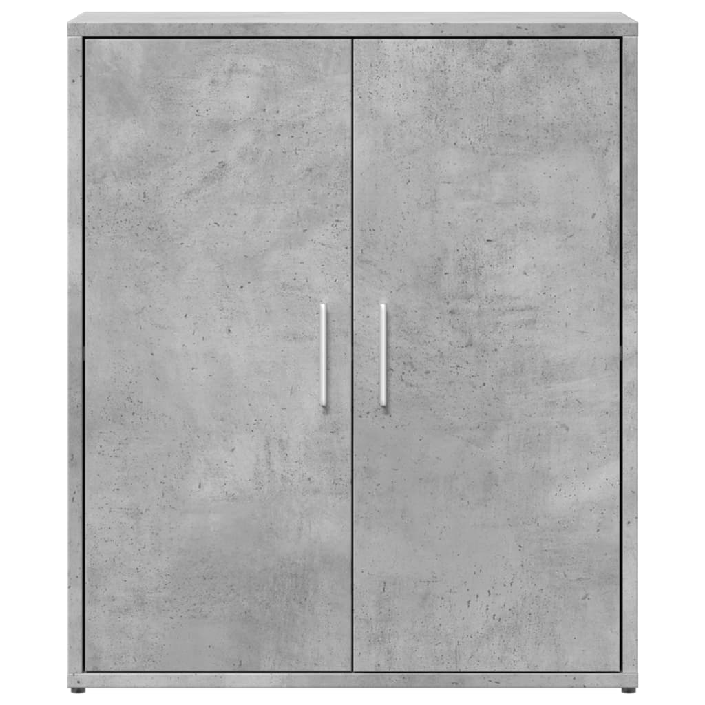 Concrete gray sideboard 60x31x70 cm engineered wood