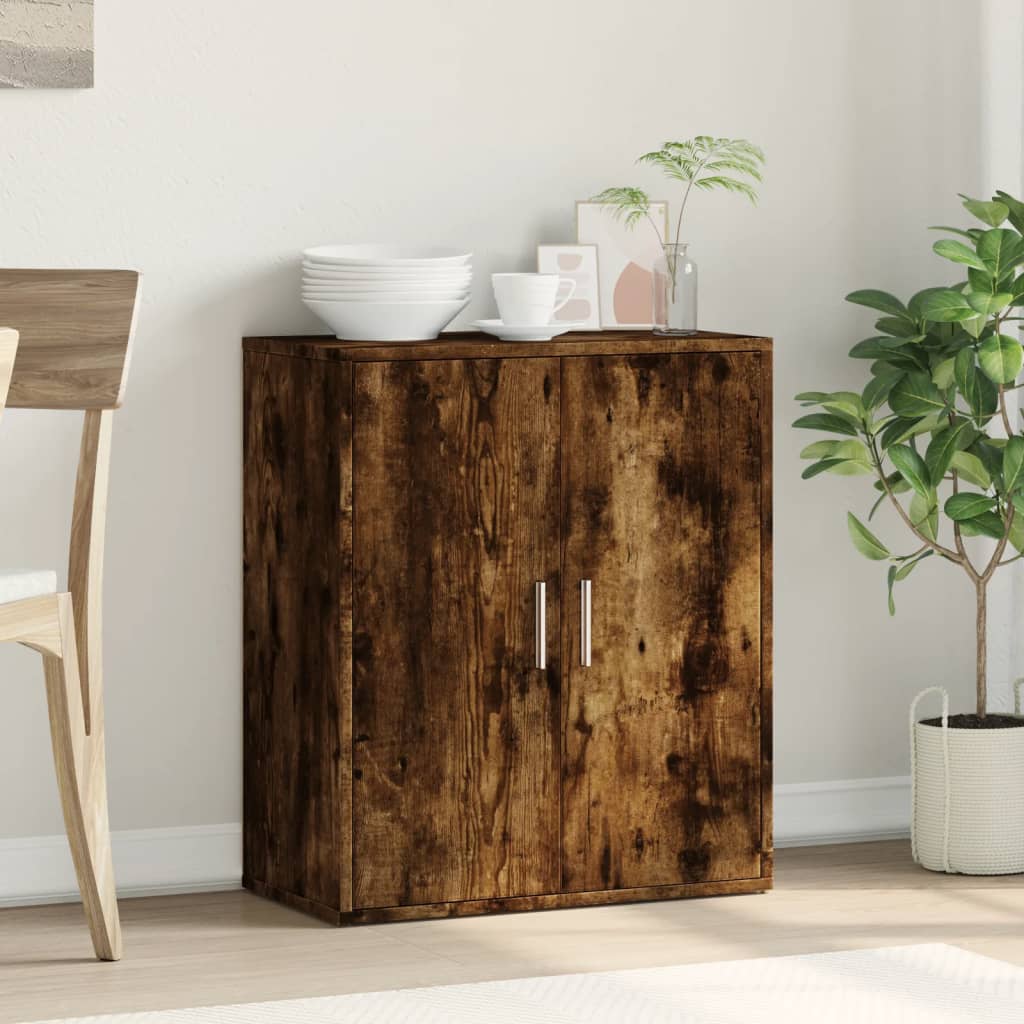 Sideboard aus geräucherter Eiche, 60 x 31 x 70 cm, Holzwerkstoff