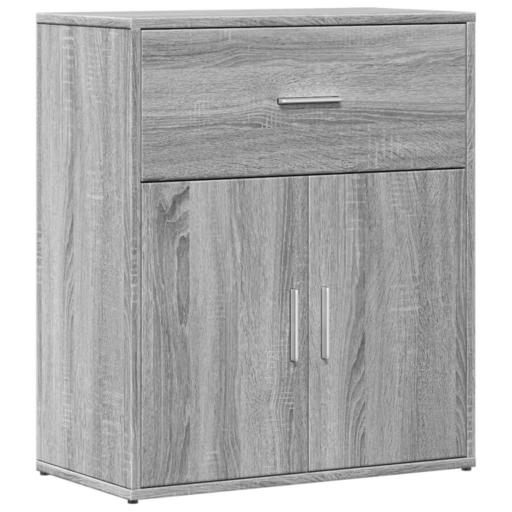 Sonoma graues Sideboard 60x31x70 cm, Holzwerkstoff