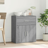 Sonoma graues Sideboard 60x31x70 cm, Holzwerkstoff