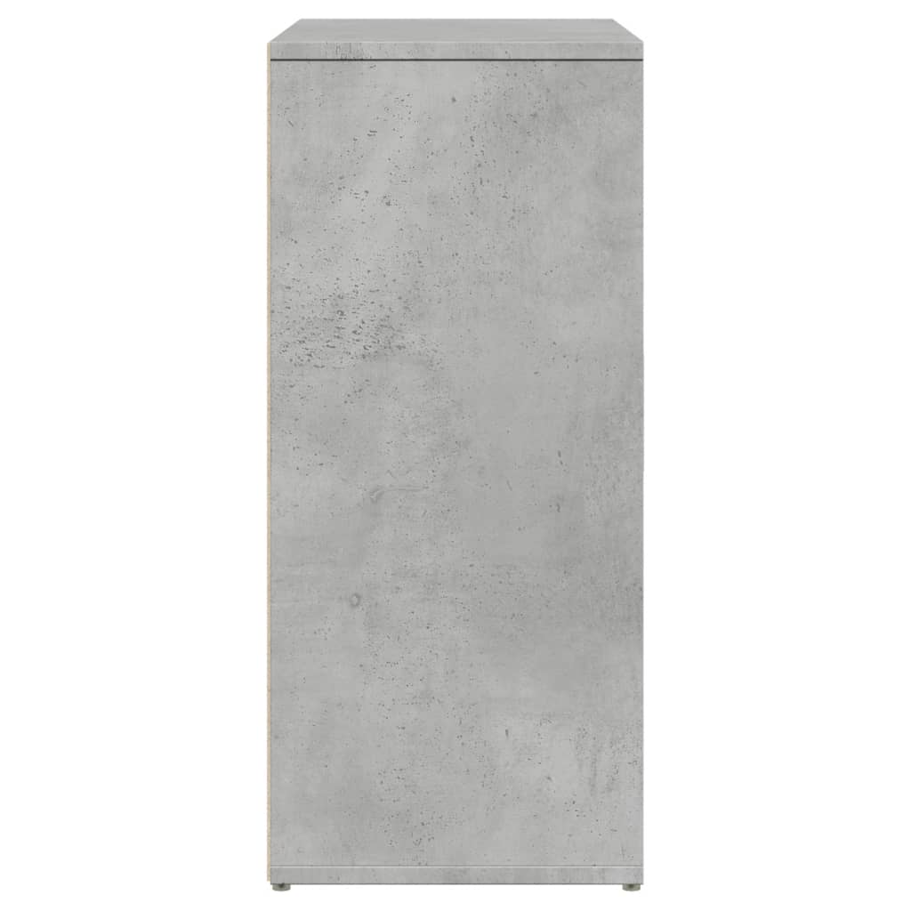 Concrete gray sideboard 60x31x70 cm engineered wood