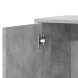 Concrete gray sideboard 60x31x70 cm engineered wood