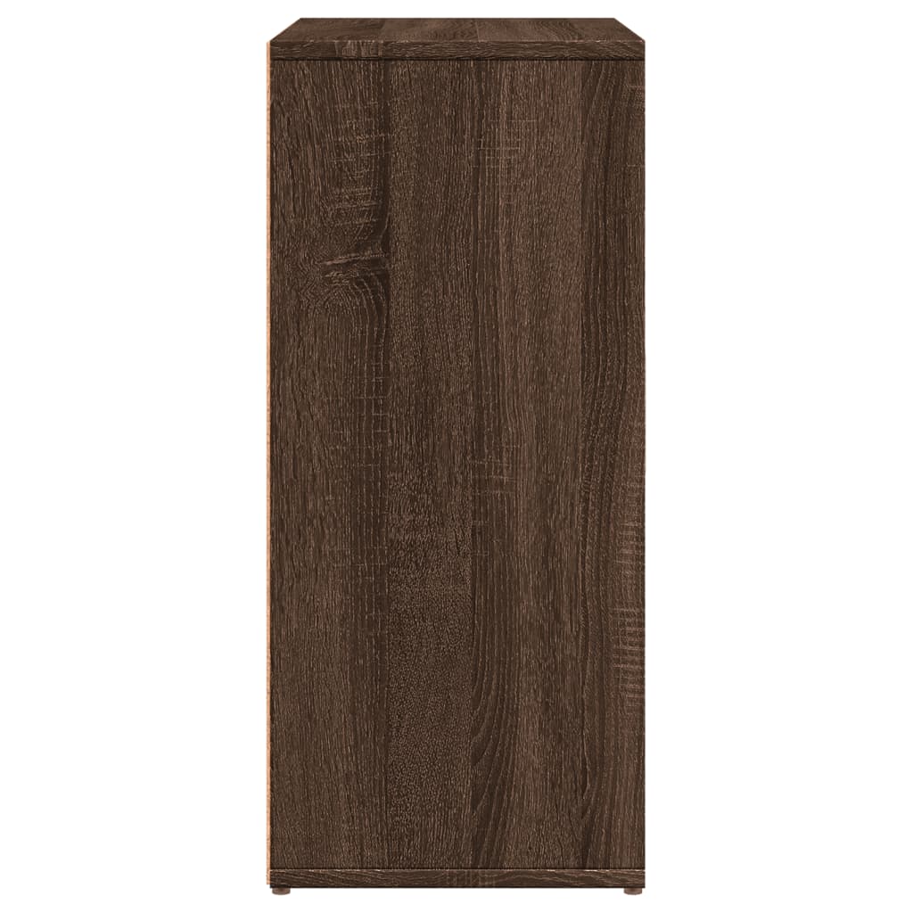 Buffet chêne marron 60x31x70 cm bois d'ingénierie