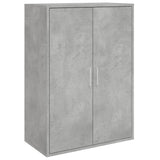 Betongraues Sideboard 60x31x84 cm, Holzwerkstoff