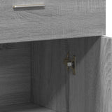 Sonoma graues Sideboard 60x30x84 cm, Holzwerkstoff