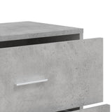 Concrete gray sideboard 60x31x84 cm engineered wood