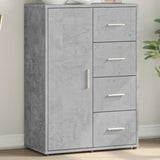 Concrete gray sideboard 60x31x84 cm engineered wood