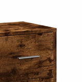 Buffet chêne fumé 60x31x84 cm bois d'ingénierie