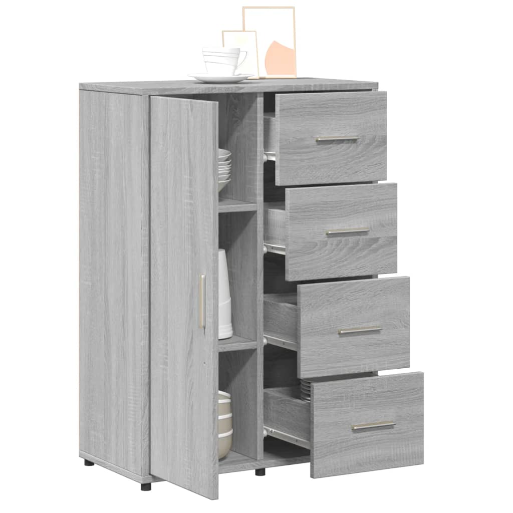 Buffet sonoma gris 60x31x84 cm bois d'ingénierie