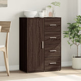 Brown oak sideboard 60x31x84 cm engineered wood