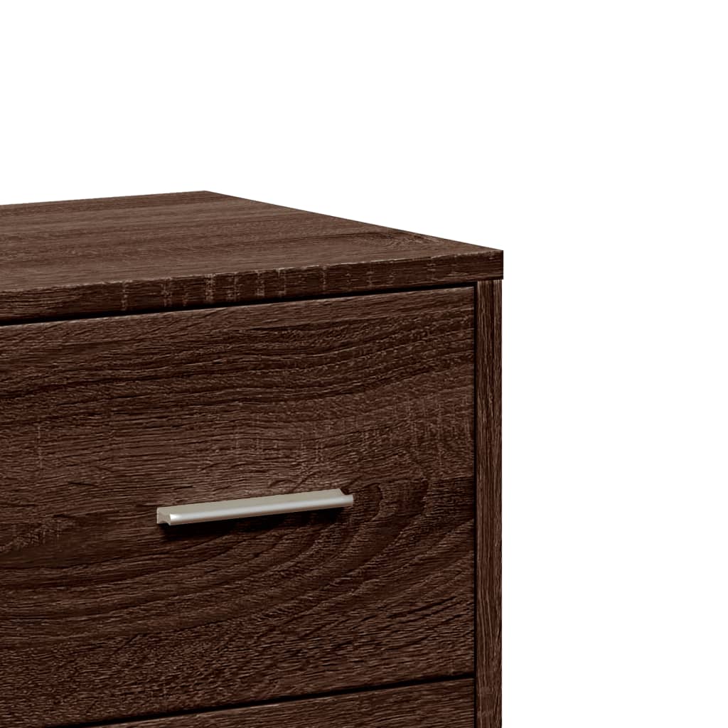 Brown oak sideboard 60x31x84 cm engineered wood