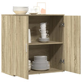 Buffet chêne sonoma 79x38x80 cm bois d'ingénierie