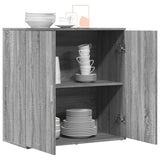 Buffet sonoma gris 79x38x80 cm bois d'ingénierie