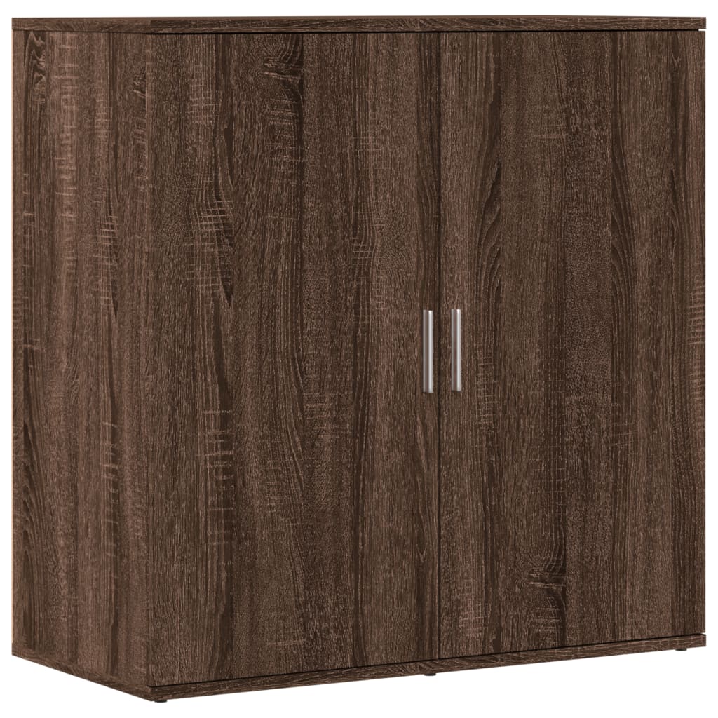 Brown oak sideboard 79x38x80 cm engineered wood