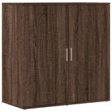 Brown oak sideboard 79x38x80 cm engineered wood