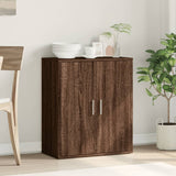 Brown oak sideboard 79x38x80 cm engineered wood