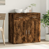 Buffet chêne fumé 79x38x80 cm bois d'ingénierie