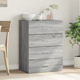 Sonoma graues Sideboard 60x39x80 cm, Holzwerkstoff