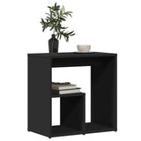 Side tables 2 pcs black 50x30x50 cm engineered wood