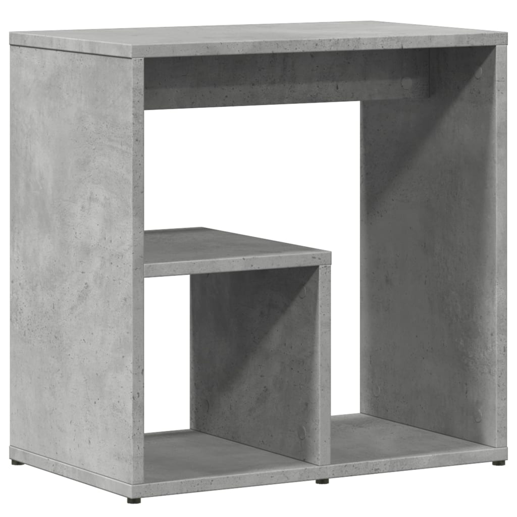 Table d'appoint Gris béton 50x30x50 cm Bois d'ingénierie