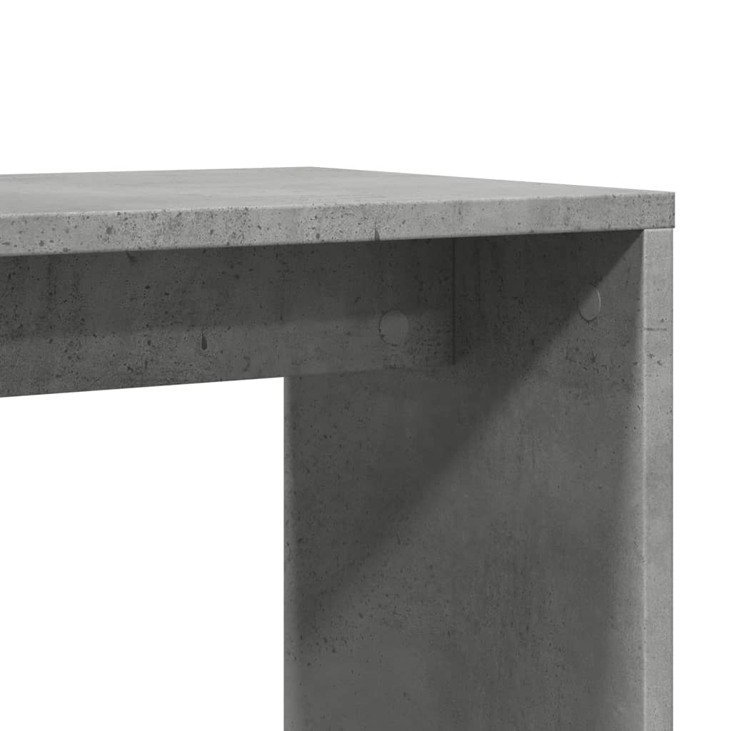 Table d'appoint Gris béton 50x30x50 cm Bois d'ingénierie