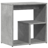 Tables d'appoint 2 pcs gris béton 50x30x50 cm bois d'ingénierie