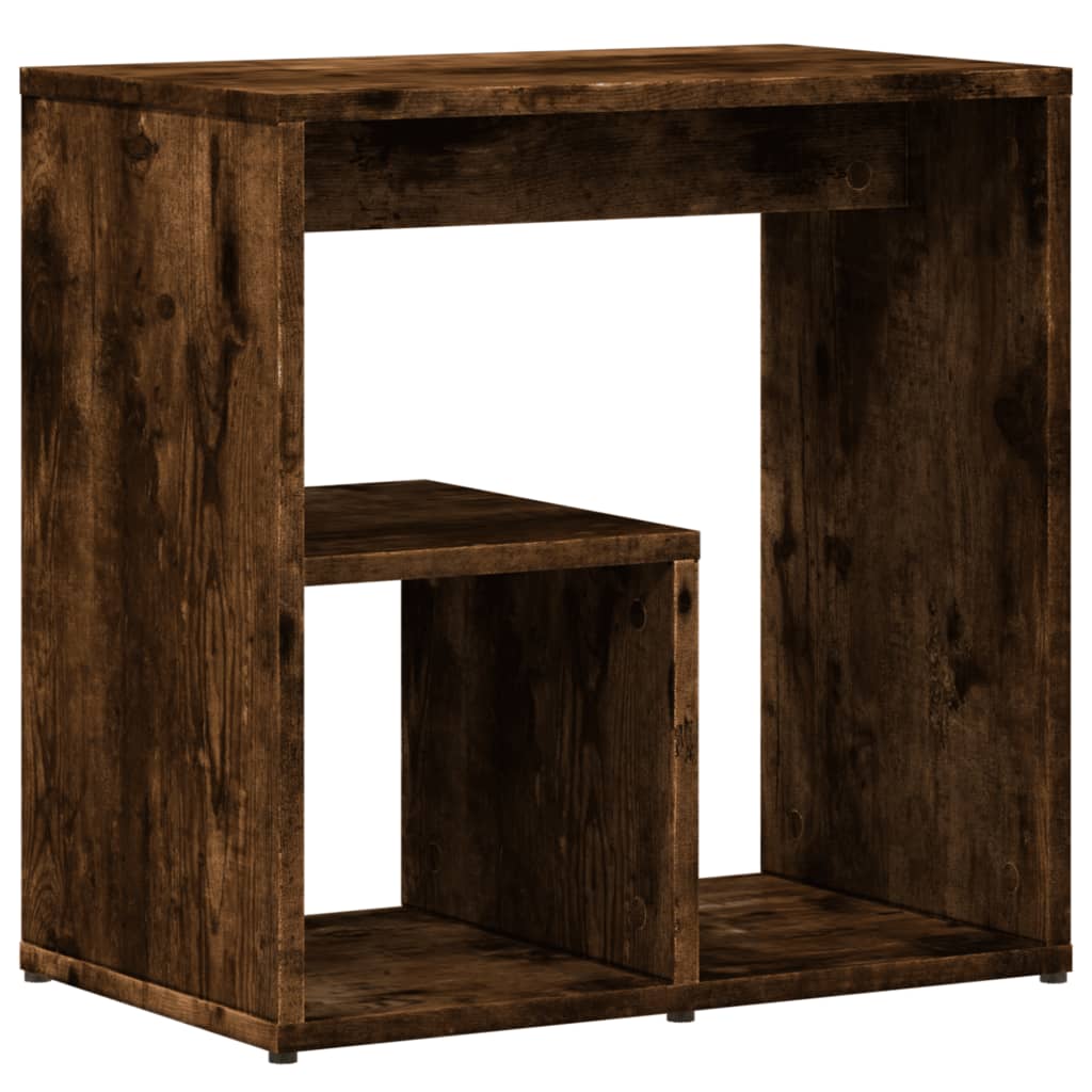 Table d'appoint Chêne fumé 50x30x50 cm Bois d'ingénierie