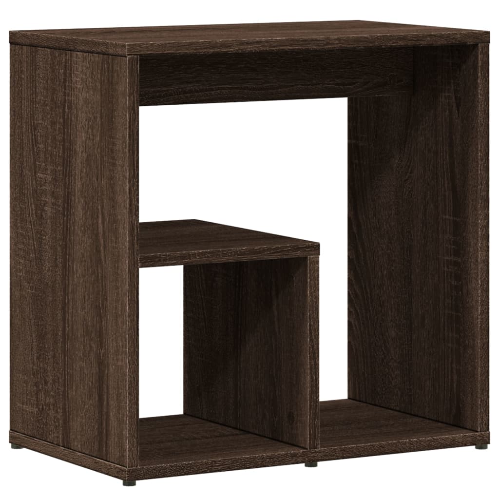 Table d'appoint Chêne marron 50x30x50 cm Bois d'ingénierie