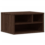 Support d'imprimante chêne marron 40x32x22,5 cm bois ingénierie