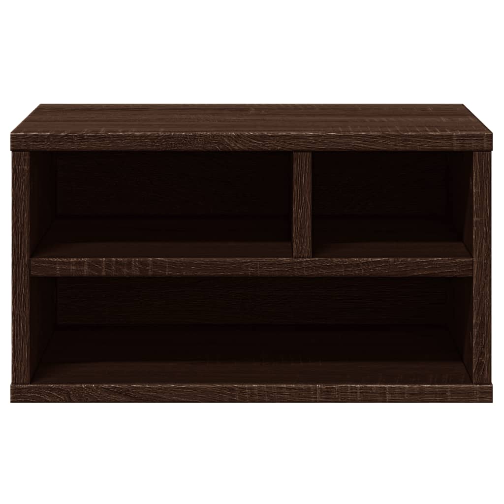 Support d'imprimante chêne marron 40x32x22,5 cm bois ingénierie