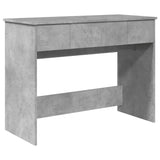 Dressing table with concrete grey mirror 100x45x76 cm