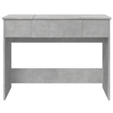 Dressing table with concrete grey mirror 100x45x76 cm