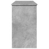 Dressing table with concrete grey mirror 100x45x76 cm