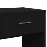 Dressing table with black mirror 80x39x80 cm