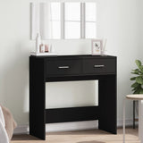 Dressing table with black mirror 80x39x80 cm