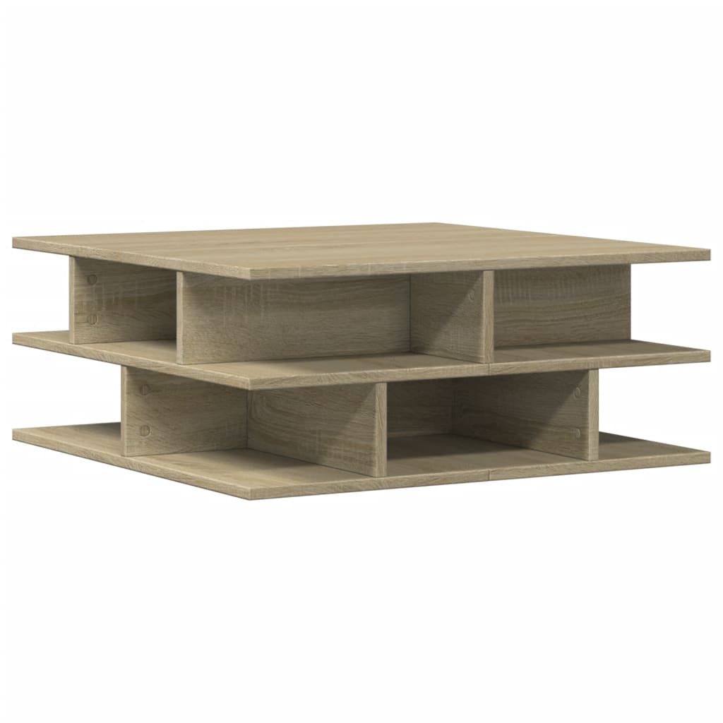 Sonoma oak coffee table 70x70x29 cm engineered wood