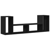 Meubles TV 2 pcs noir 75x30x50 cm bois d'ingénierie