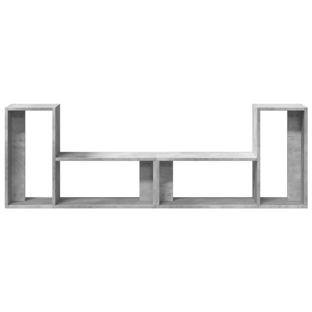 Meubles TV 2 pcs gris béton 75x30x50 cm bois d'ingénierie