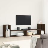 Meubles TV 2 pcs chêne marron 100x30x50 cm bois d'ingénierie