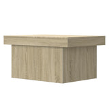 Table basse chêne sonoma 80x55x40 cm bois d'ingénierie