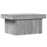 Table basse sonoma gris 80x55x40 cm bois d'ingénierie