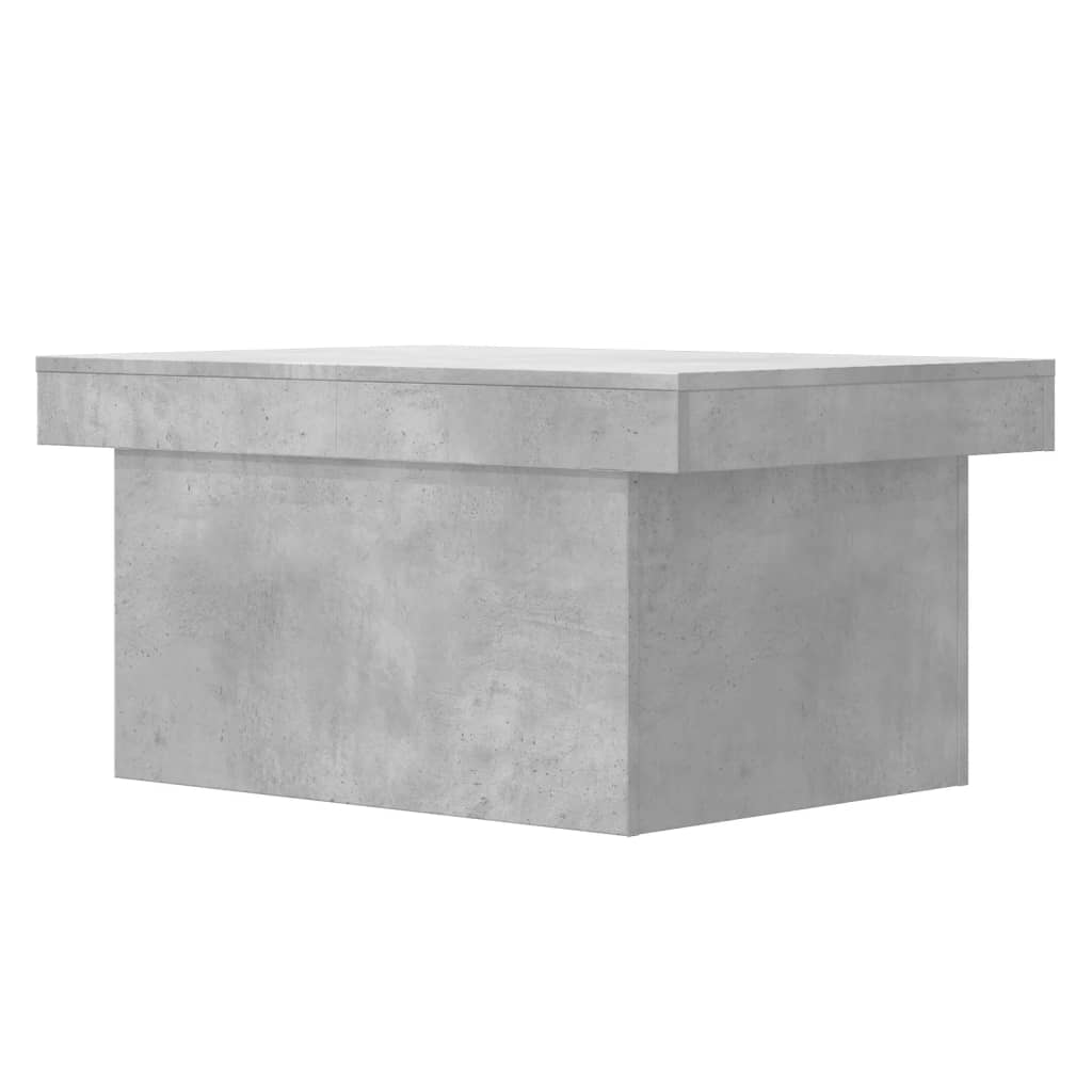 Table basse gris béton 100x55x40 cm bois d'ingénierie