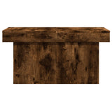 Table basse chêne fumé 100x55x40 cm bois d'ingénierie