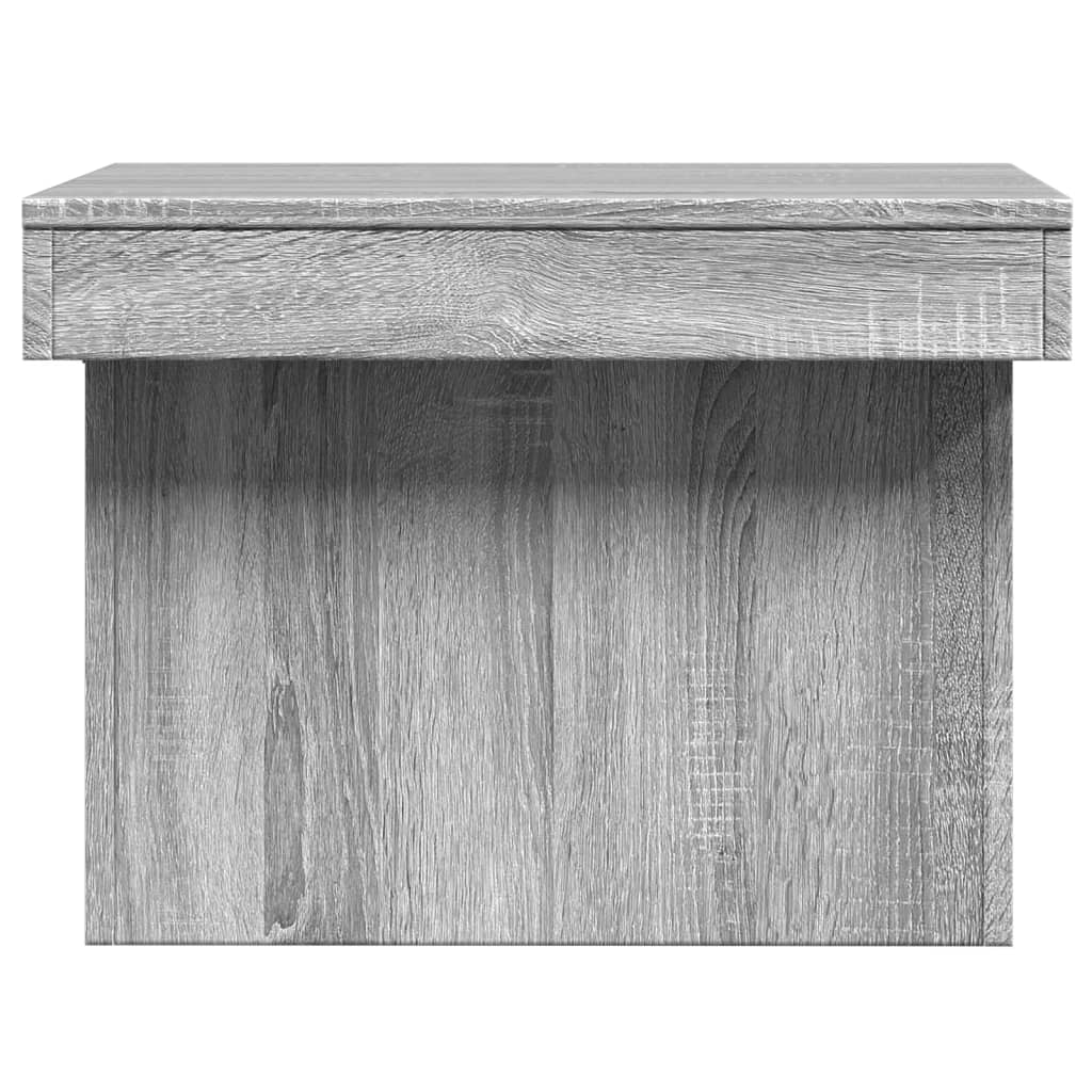 Table basse sonoma gris 100x55x40 cm bois d'ingénierie