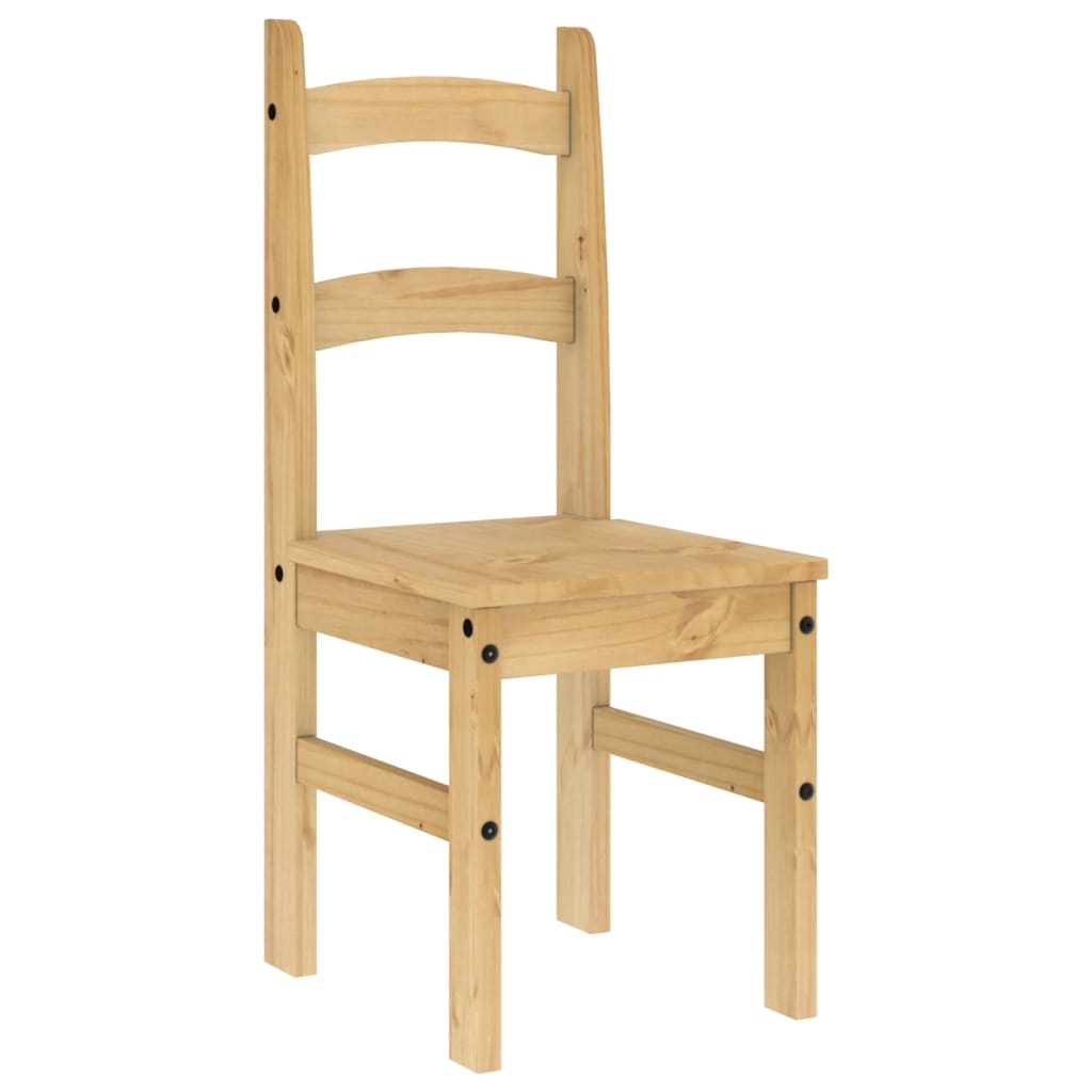 Dining chairs set of 2 40x46x99 cm solid pine wood