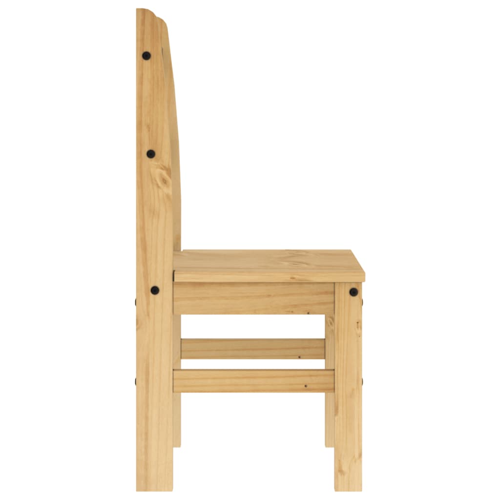 Dining chairs set of 2 40x46x99 cm solid pine wood