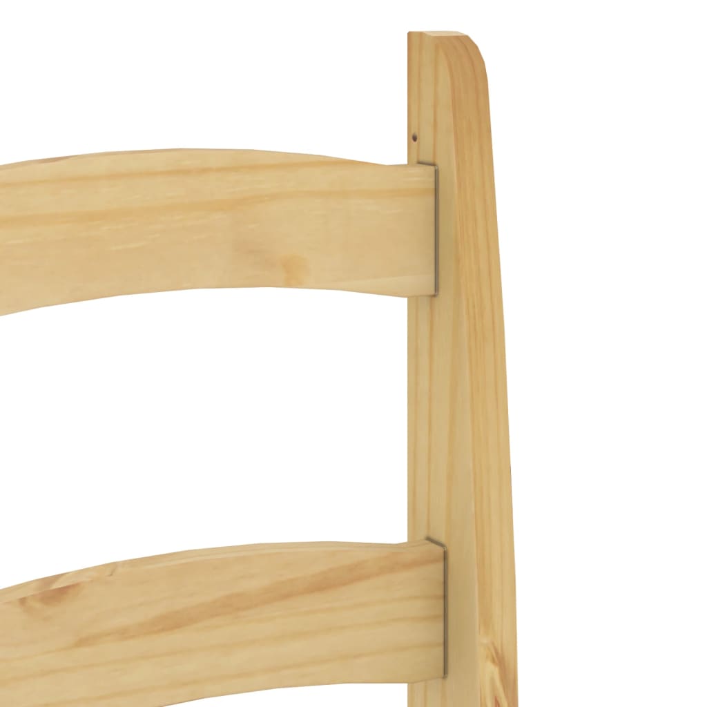 Dining chairs set of 2 40x46x99 cm solid pine wood