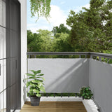 Grey balcony privacy screen 500x75 cm PVC